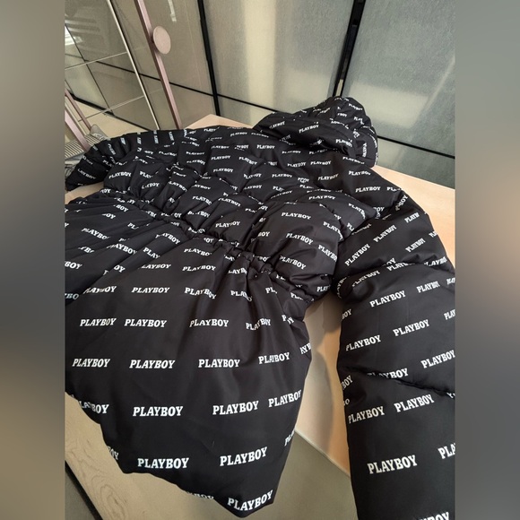 MISSGUIDED CLINCHED WAIST PEPLUM PUFFER JACKET SIZE 10 NEW - Picture 9 of 9